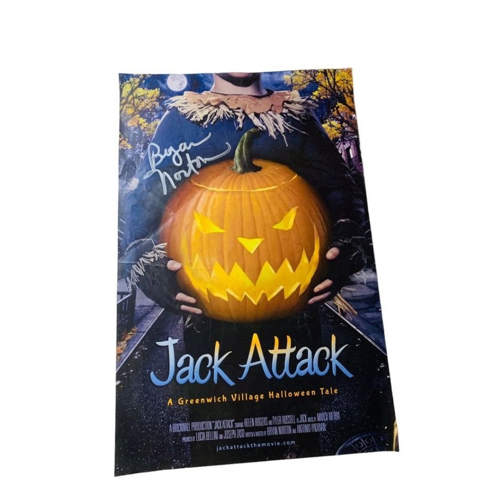 2013‎ Jack Attack Movie Promotional Poster Signed Bryan Norton Autographed 17x11